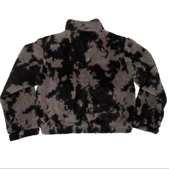 Oversized Pullover Crop Teddy Jacket Women Sage Collective Sherpa Cozy Sweater - Picture 5 of 7